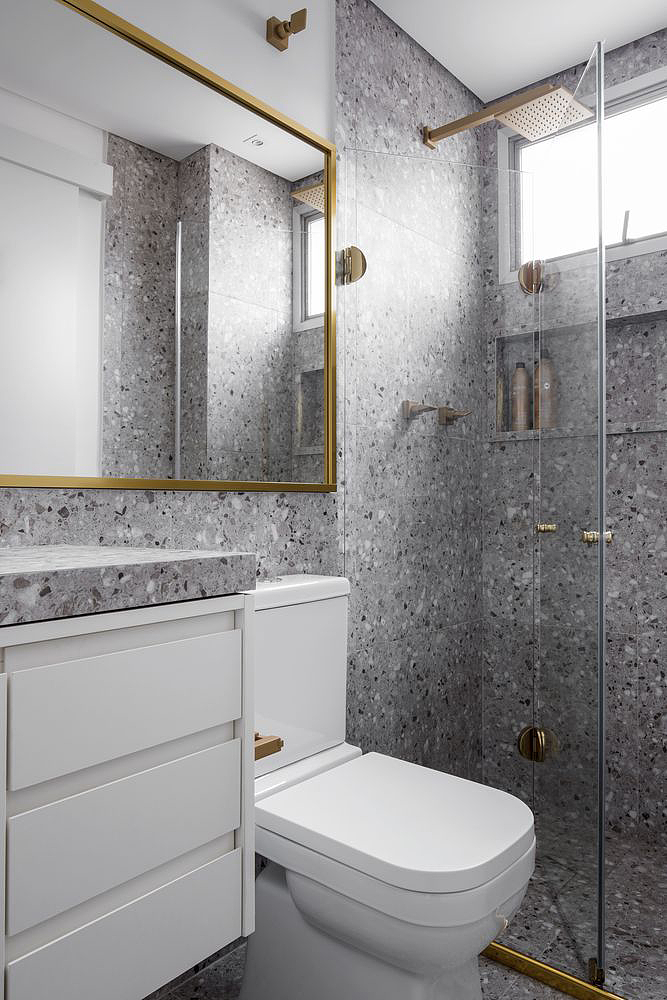 白+灰配色,整洁干净,餐厨客厅空间一体化,开放又通透