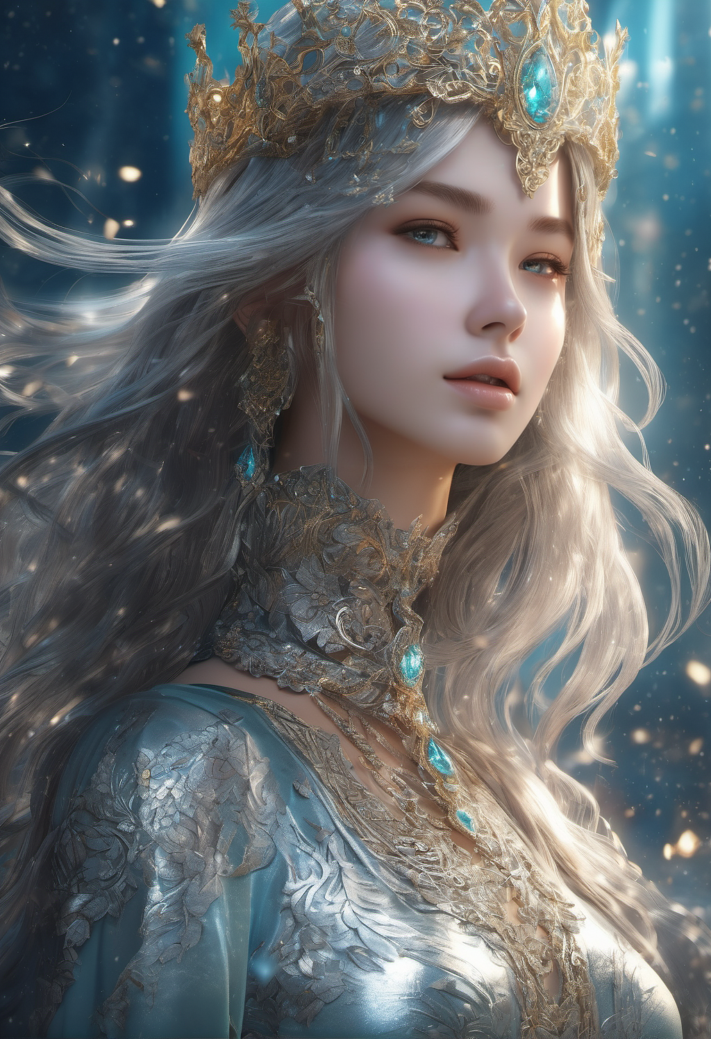 【AI系列】谁不喜欢绚丽的小宝石呢?皇冠女孩~