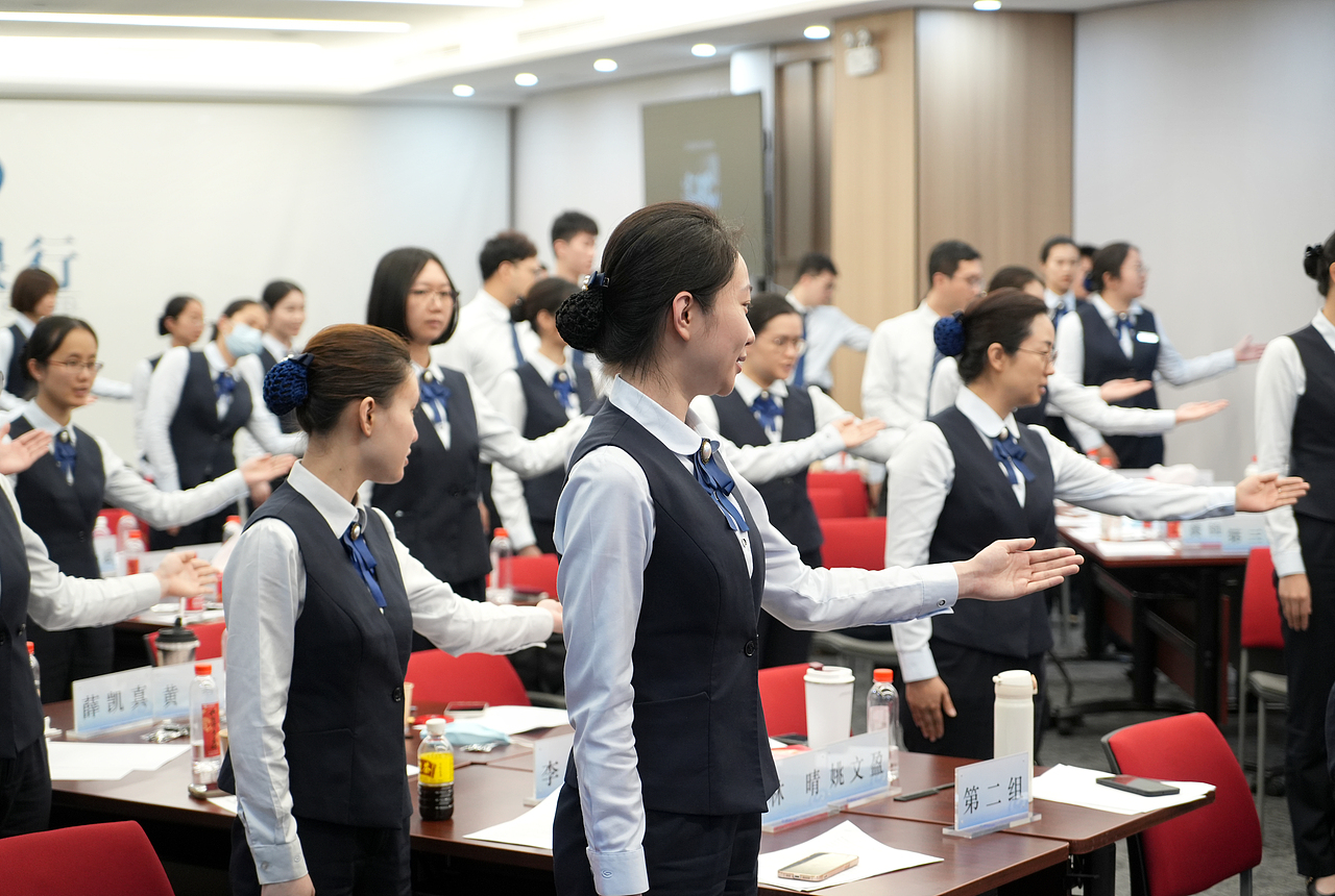 兴业银行礼仪培训拍摄