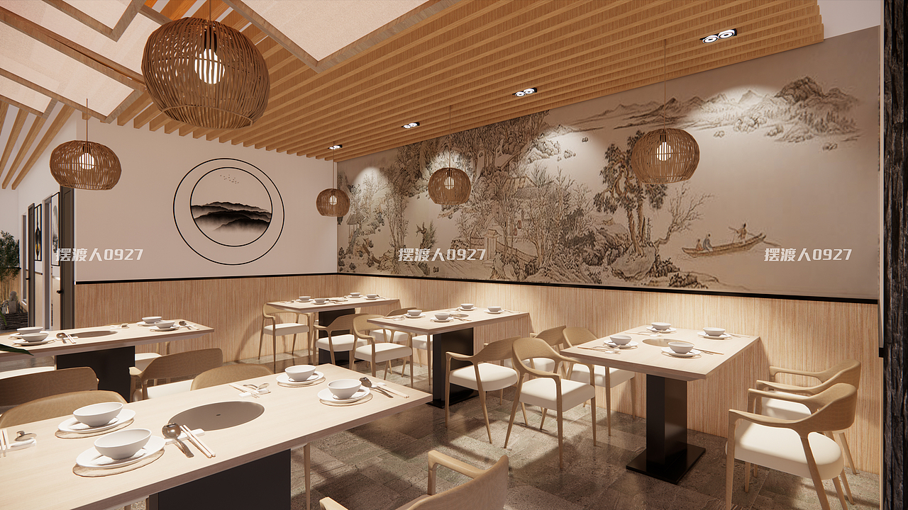 成都“渔港汇”河鲜餐厅设计