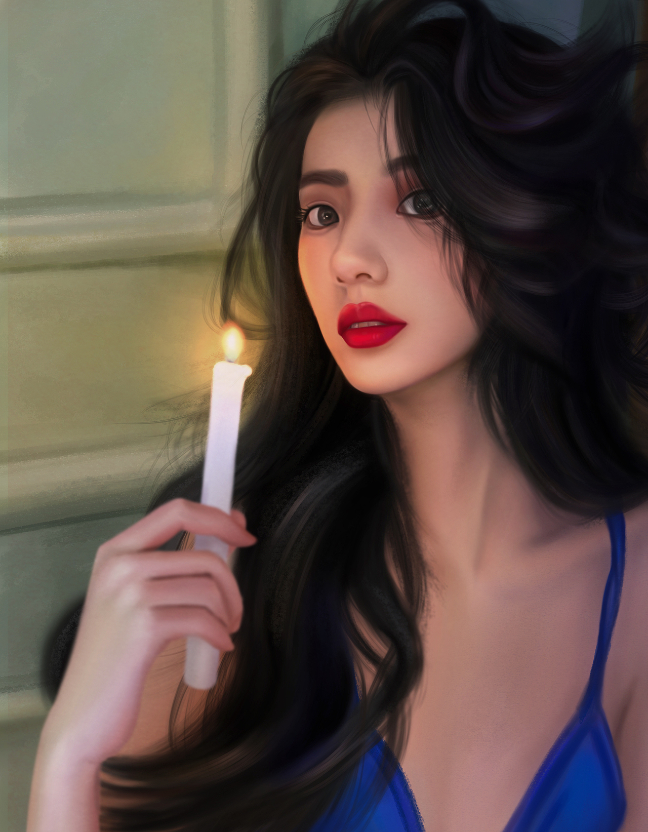 厚涂人像插画作品（图ZMzMyMjE2MjI4） - 创作习作 - 站酷设计师冲锋晓战队原创素材 - 站酷ZCOOL