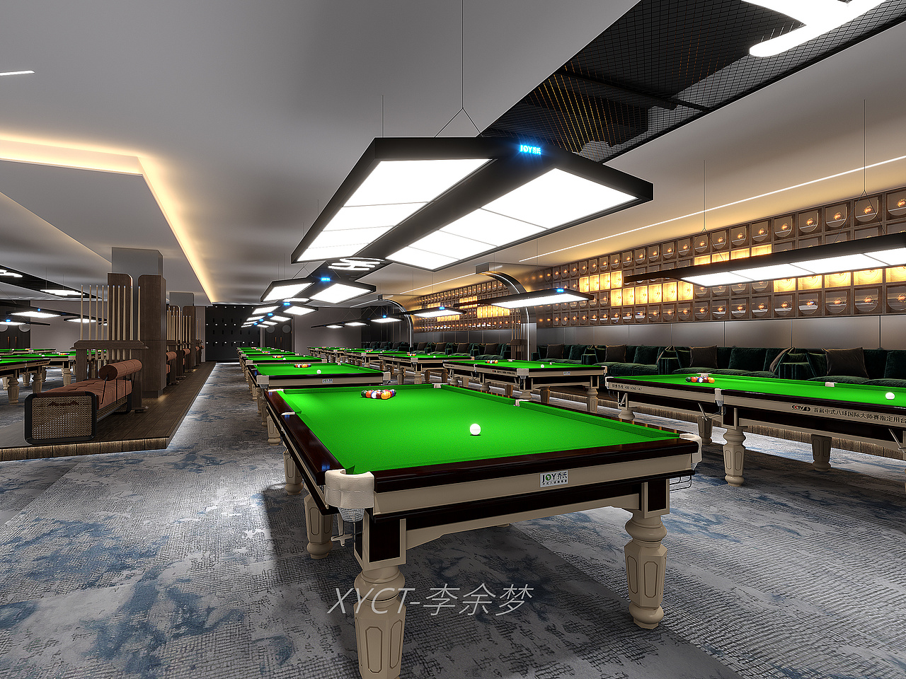 台球俱乐部-简约休闲型时尚空间
