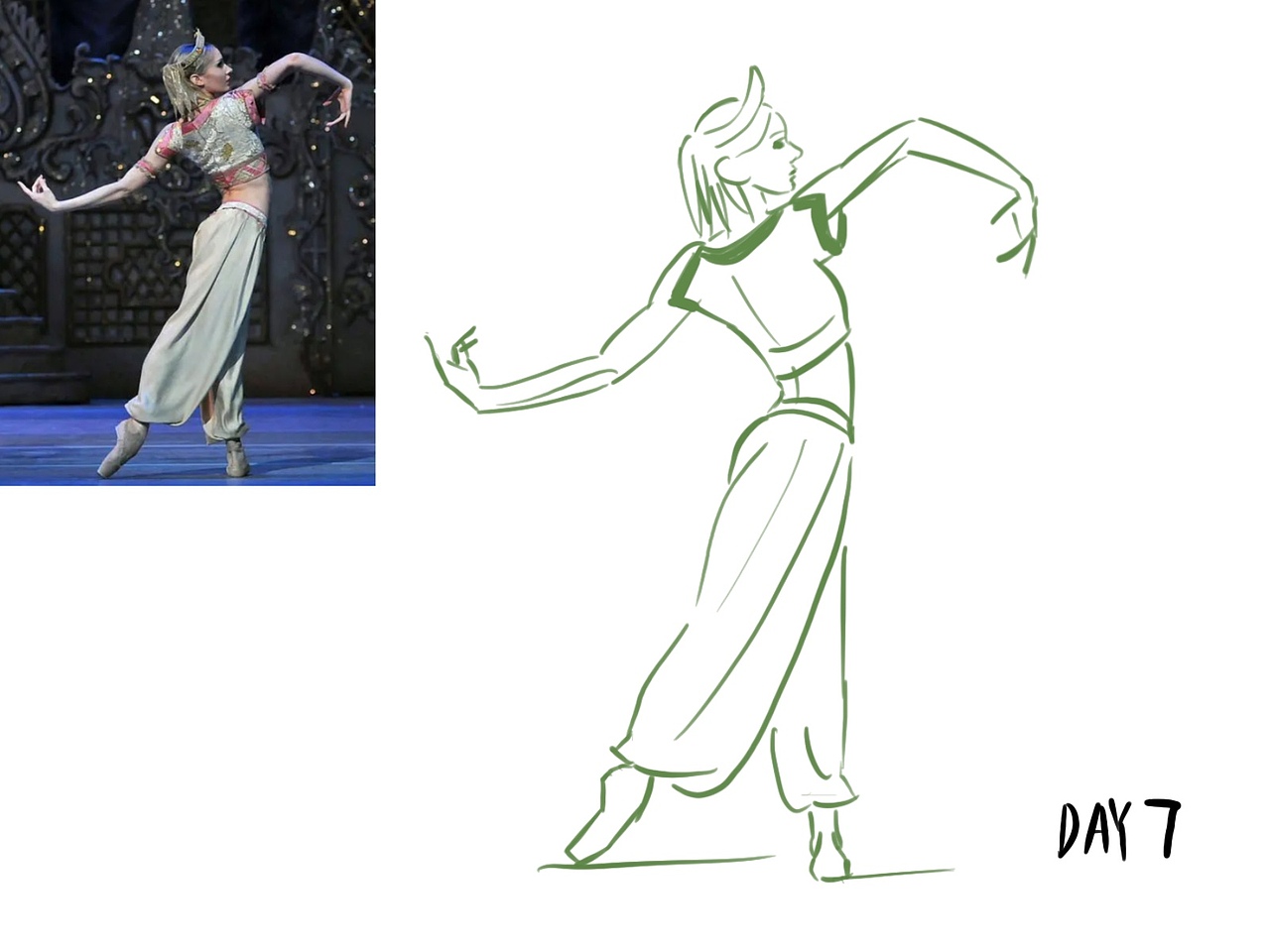 人物速写陪练团打卡挑战day7