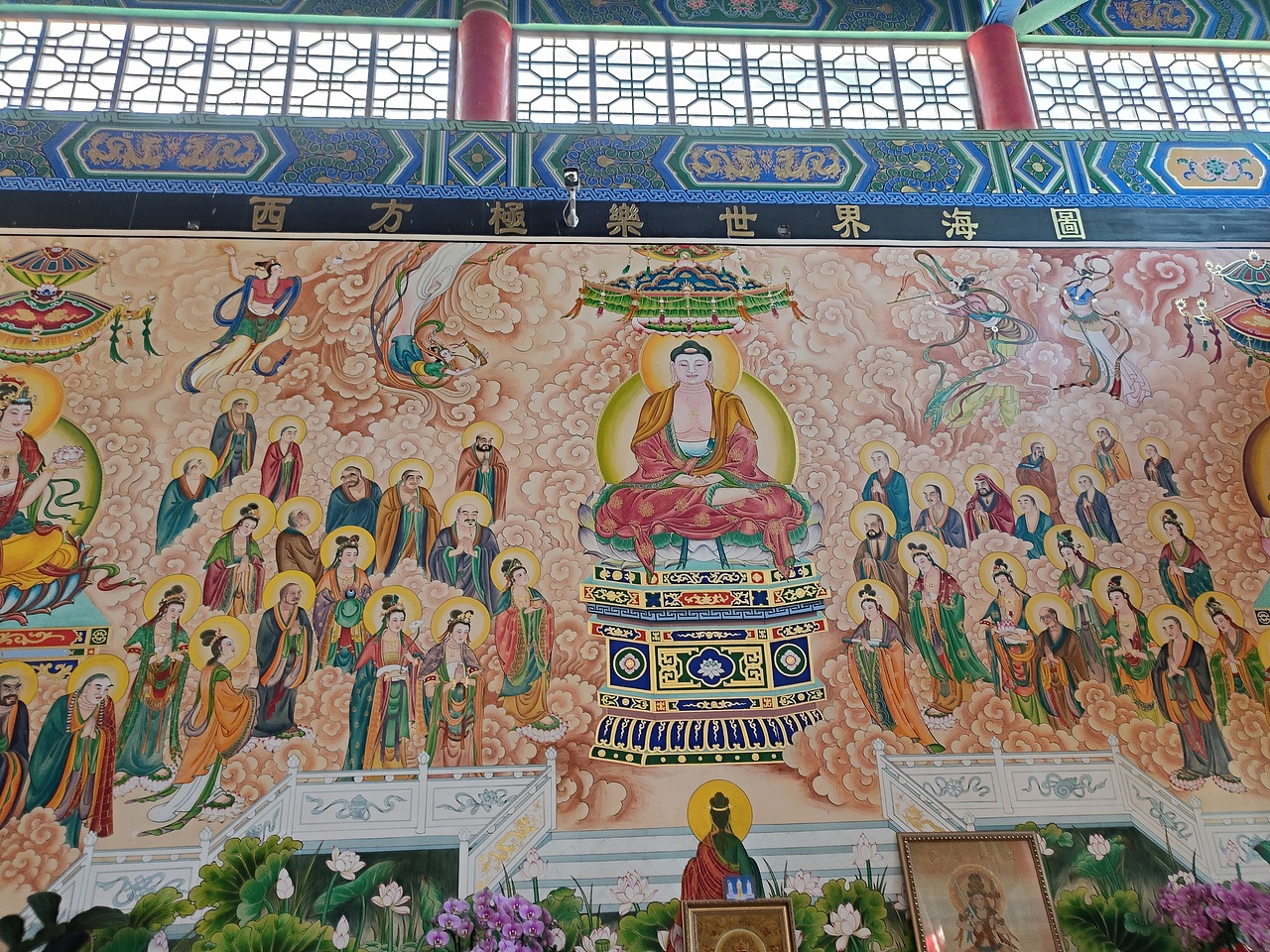 手绘寺庙佛像壁画