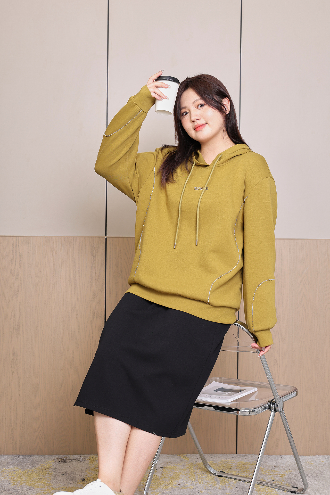 卫衣拍摄原图 大码女装