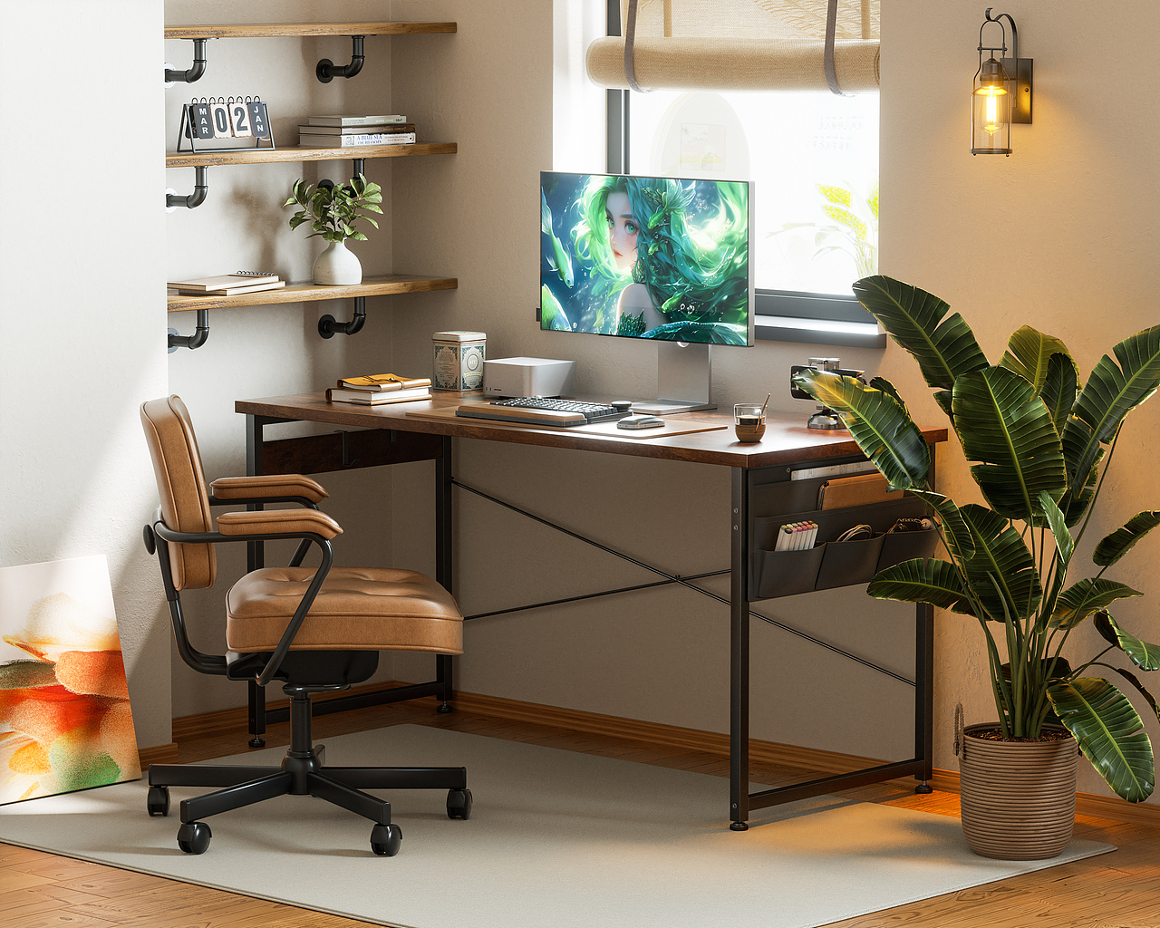 C4D-写实产品/场景室内渲染练习/电商办公桌