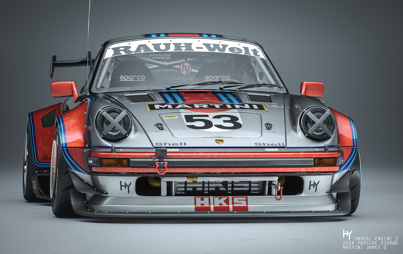 PORSCHE 930RWB MARTINI（图ZMzY0NTMwNTQw） - 机械/交通 - 站酷设计师James_Q原创素材 - 站酷ZCOOL