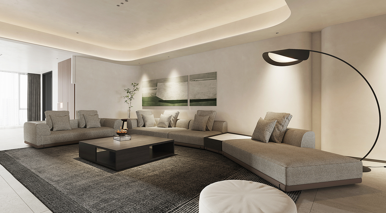 十方策设计｜240m²现代平层（图ZMzEwMTU4OTc2） - 家装设计 - 站酷设计师十方策空间设计原创素材 - 站酷ZCOOL