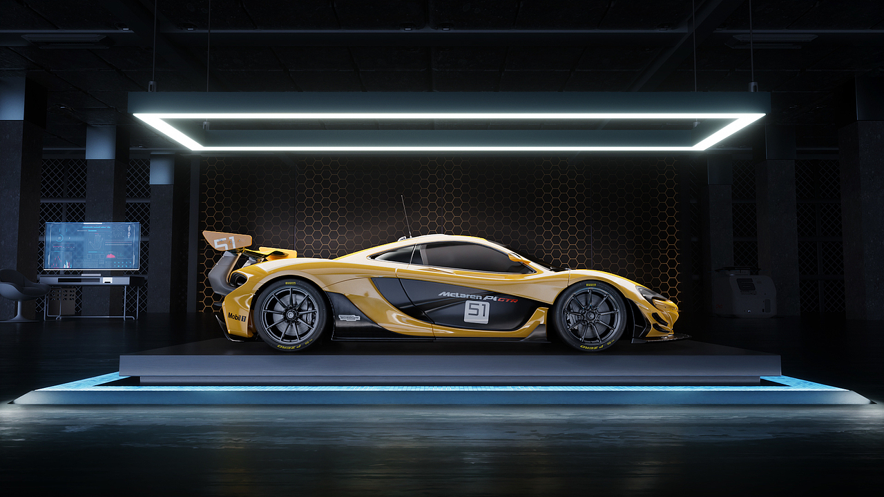 迈凯伦汽车三维动画