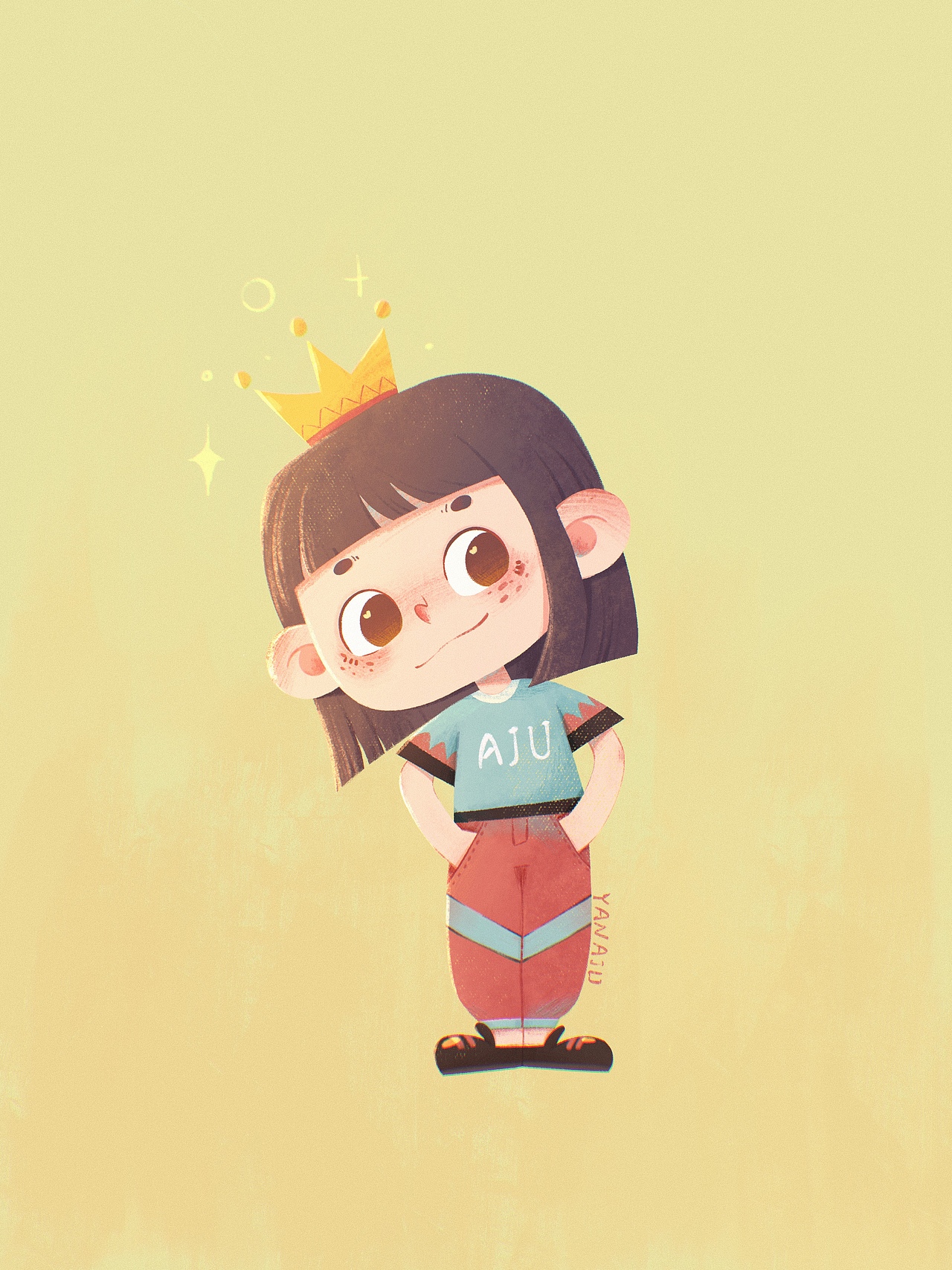 2.5头身Q版人物练习（图ZMzIyNDg4MzEy） - 儿童插画 - 站酷设计师颜阿橘原创素材 - 站酷ZCOOL