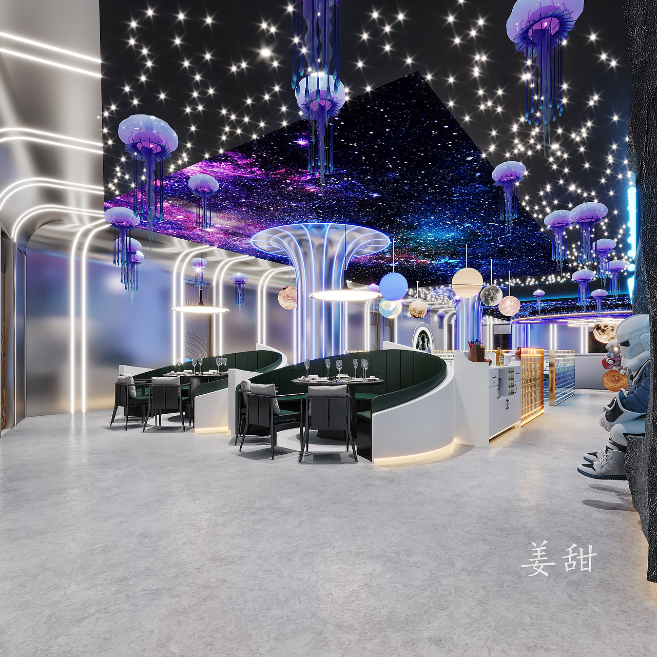 烧烤店设计|光影在空间中编制奇妙的故事