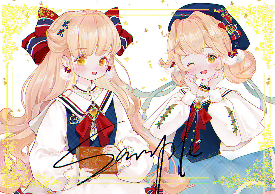 一组插画示范过程 包含红包封面