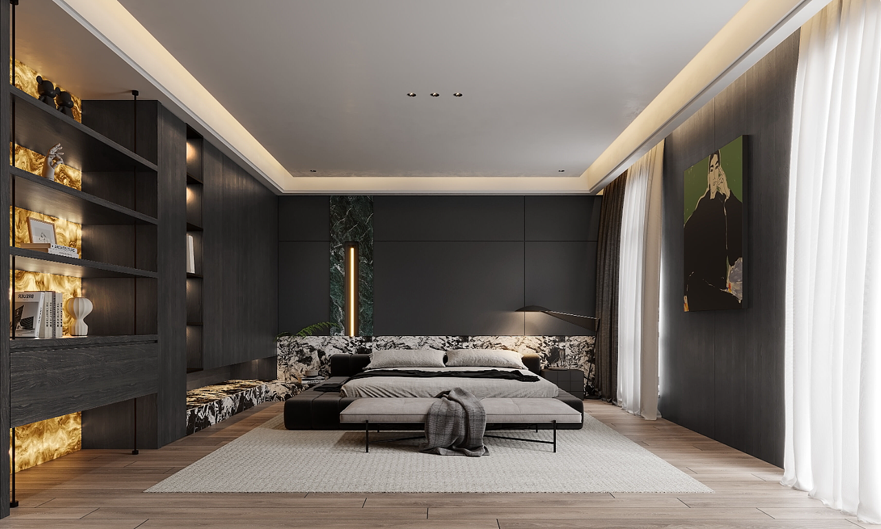 现代暗黑系别墅（图ZMzU5MTI3ODc2） - 建筑设计 - 站酷设计师是丽丽啊wink原创素材 - 站酷ZCOOL