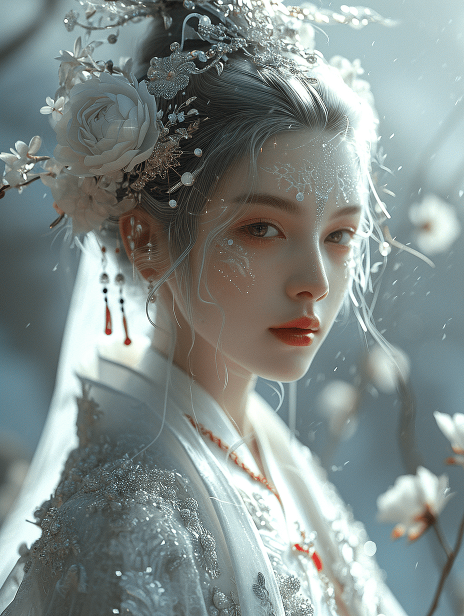 冰雪女王（图ZMzU4NDE0NDU2） - AI作品 - 站酷设计师MIAO喵JANELIN原创素材 - 站酷ZCOOL