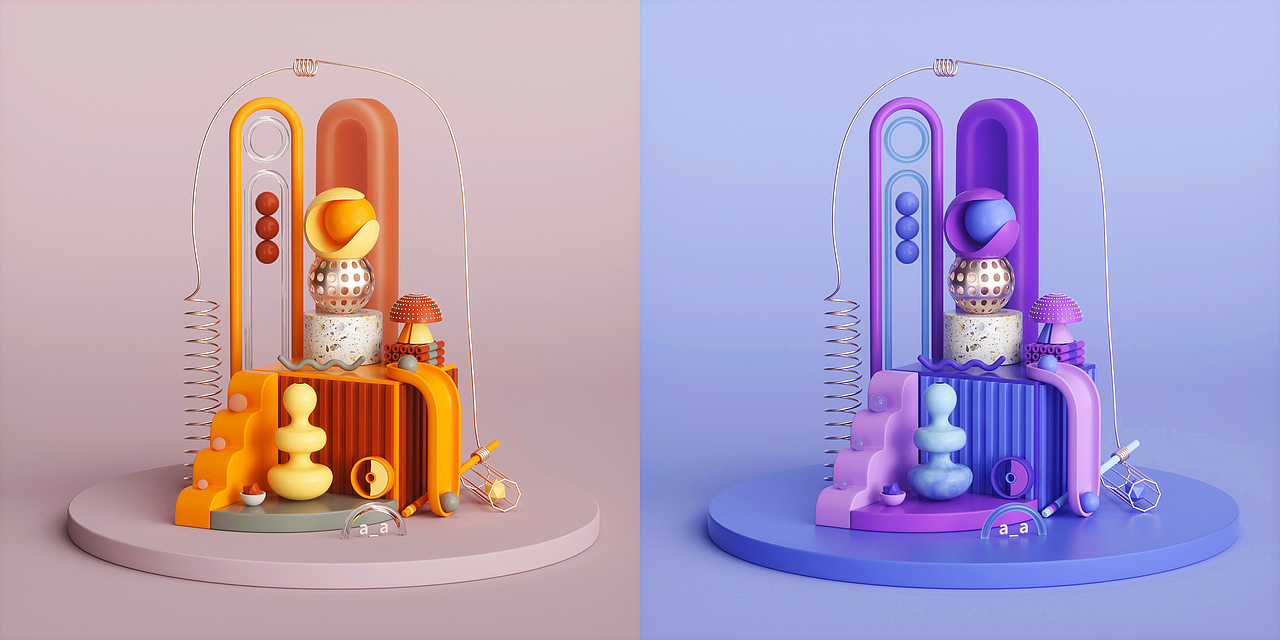 某童鞋的C4D课堂04期第一章【学生作业】整理（图ZMzA1MTg0MDQw） - 其他三维 - 站酷设计师某童鞋原创素材 - 站酷ZCOOL