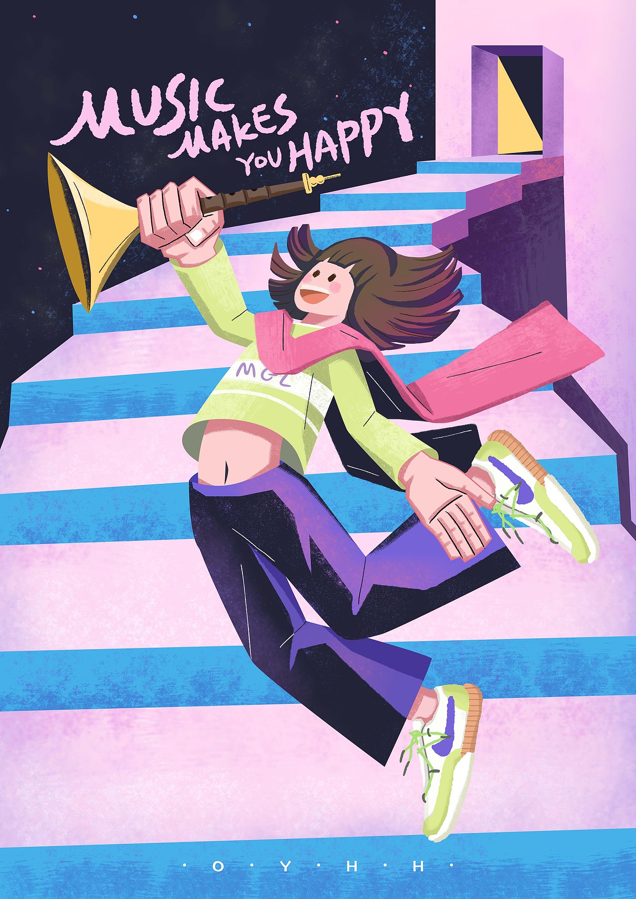 《乐器》系列小合集 原创插画 #创作加油站#（图ZMzExNzM5MzY4） - 创作习作 - 站酷设计师麻瓜啦MGL原创素材 - 站酷ZCOOL