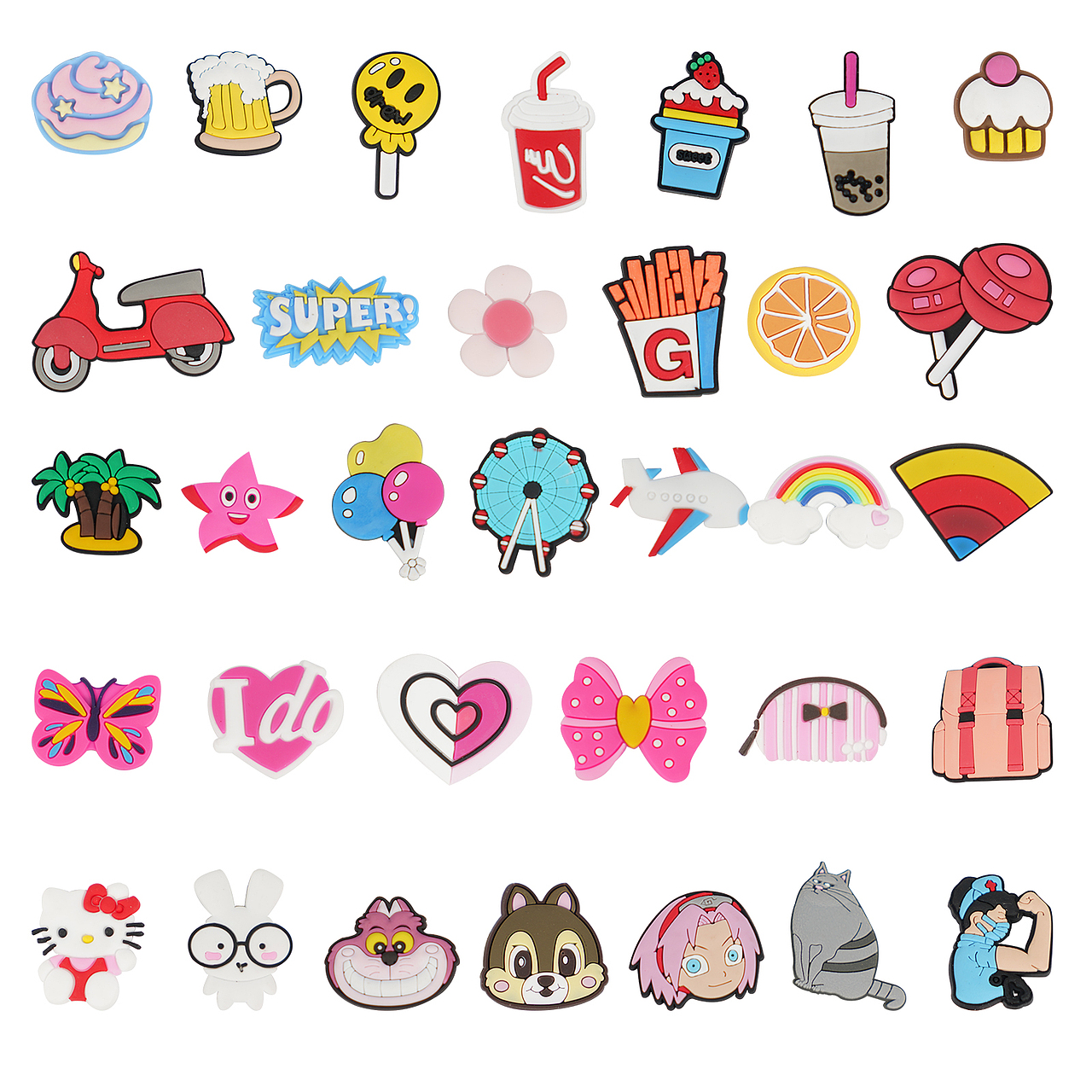 亚马逊主图鞋扣美人鱼三个一系列