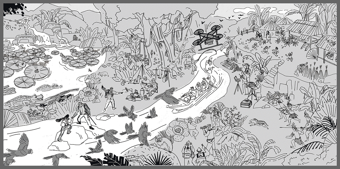 千块拼图｜如何处理超复杂画面（图ZMzAzMDMwNDcy） - 商业插画 - 站酷设计师棱小宇原创素材 - 站酷ZCOOL
