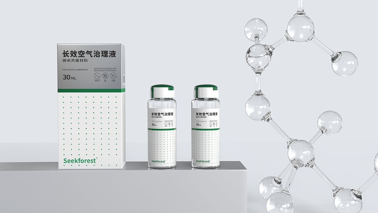 车载空气治理液 | 中科氢氧 Package设计（图ZMzQ2NTUwMjYw） - 品牌 - 站酷设计师老焦还是艺术家原创素材 - 站酷ZCOOL