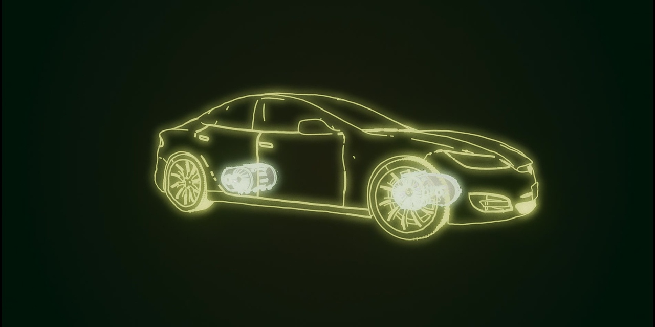 黄金年代风格电动汽车动画(blender)