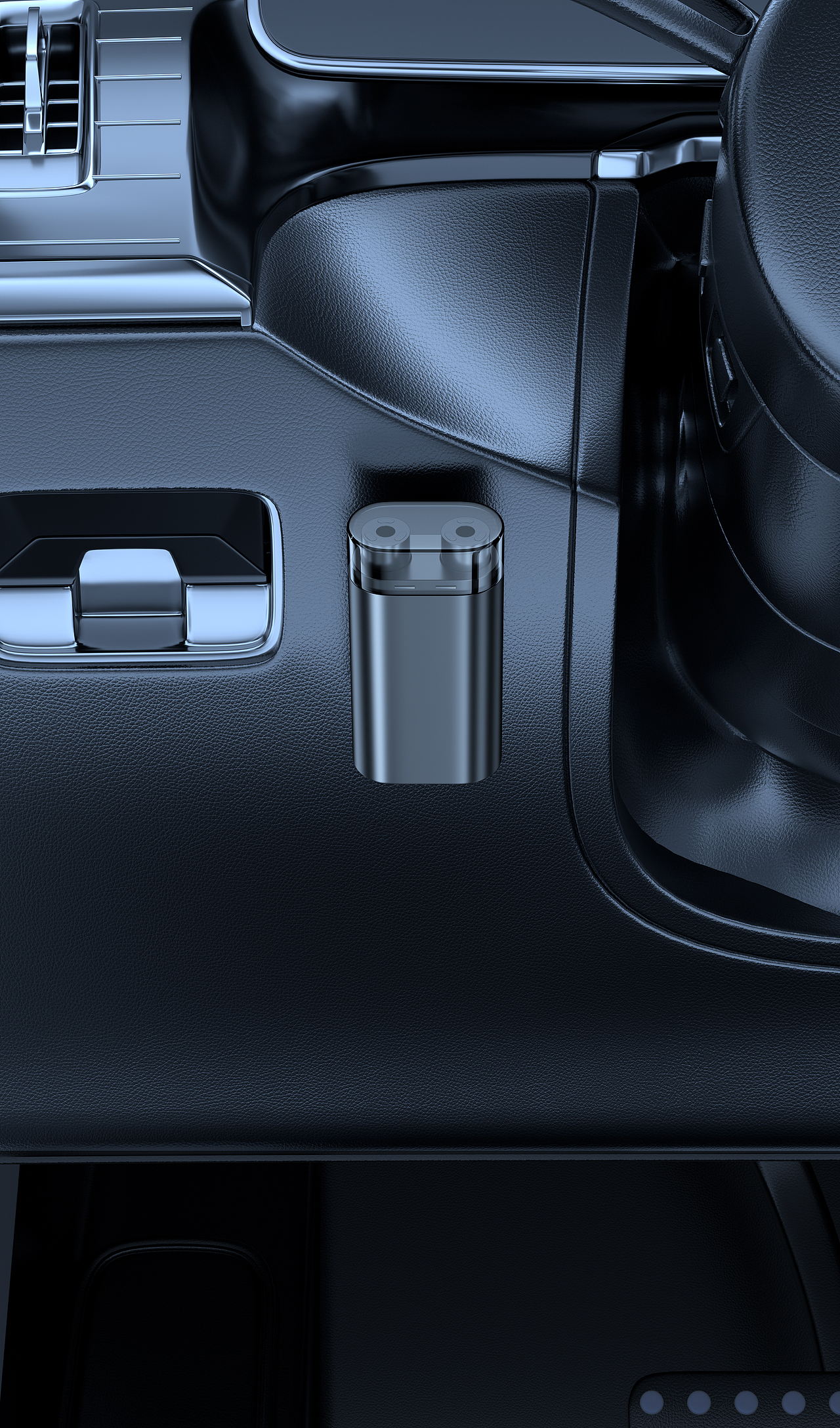 集成式支架内饰渲染图