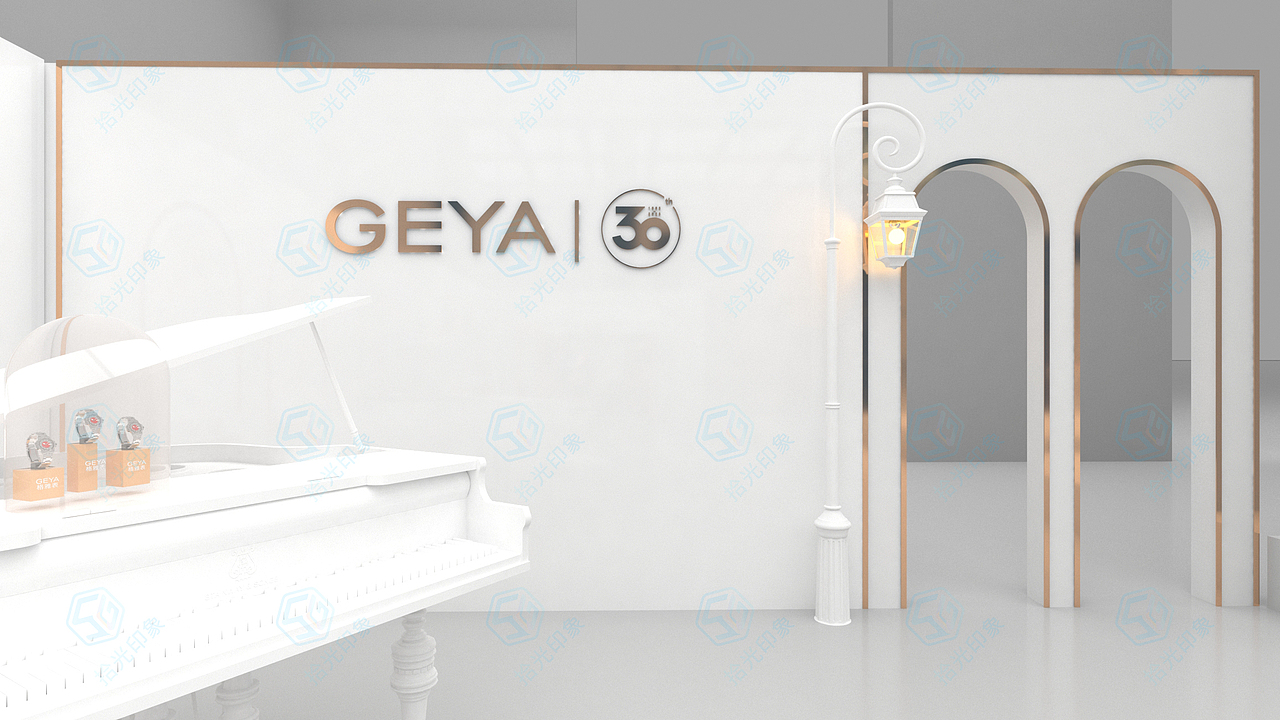 格雅集团30周年庆，花艺太多后期ps上去的就没放上去（图ZMzYwNDk4NjA4） - 舞台美术 - 站酷设计师拾光印象u原创素材 - 站酷ZCOOL