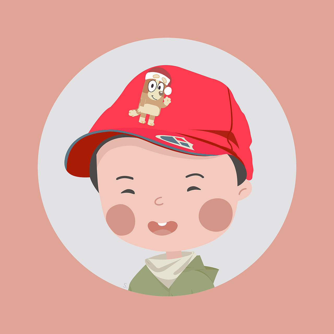 ai扁平风人像/头像绘制-风格1