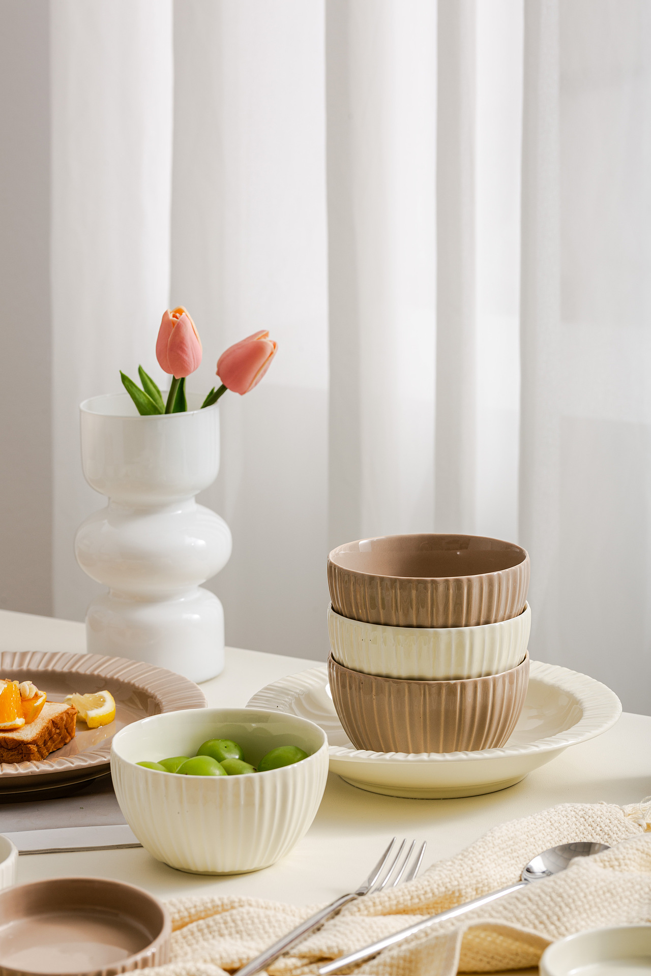 奶油风餐具-莱茵