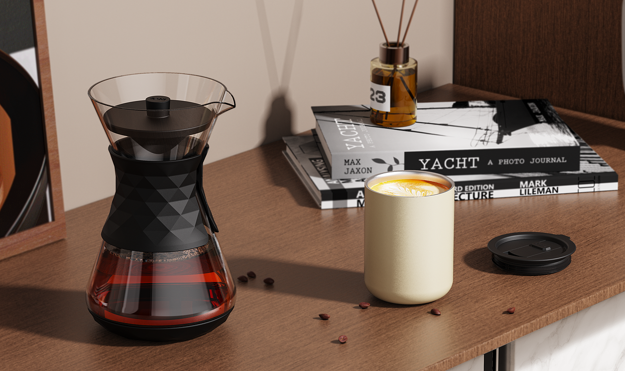 咖啡分享壶·保温杯设计