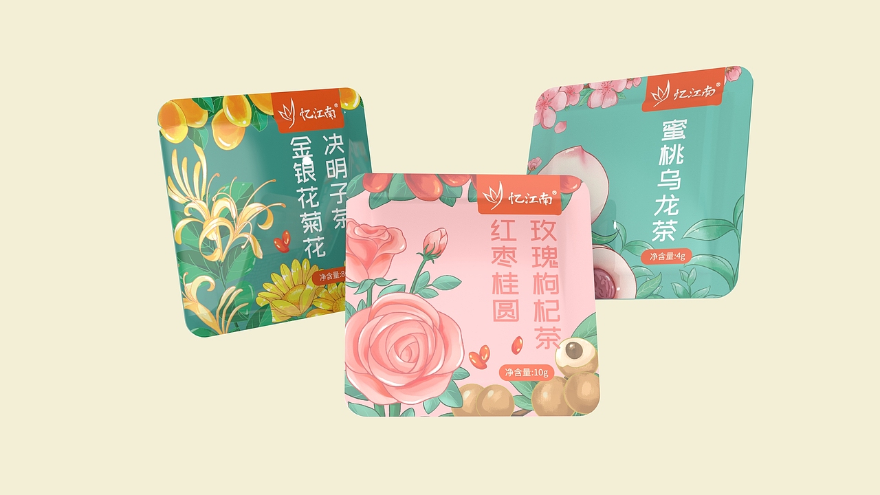忆江南花茶包装设计（图ZMzUyMTA1MDUy） - 包装 - 站酷设计师睿宝设计原创素材 - 站酷ZCOOL