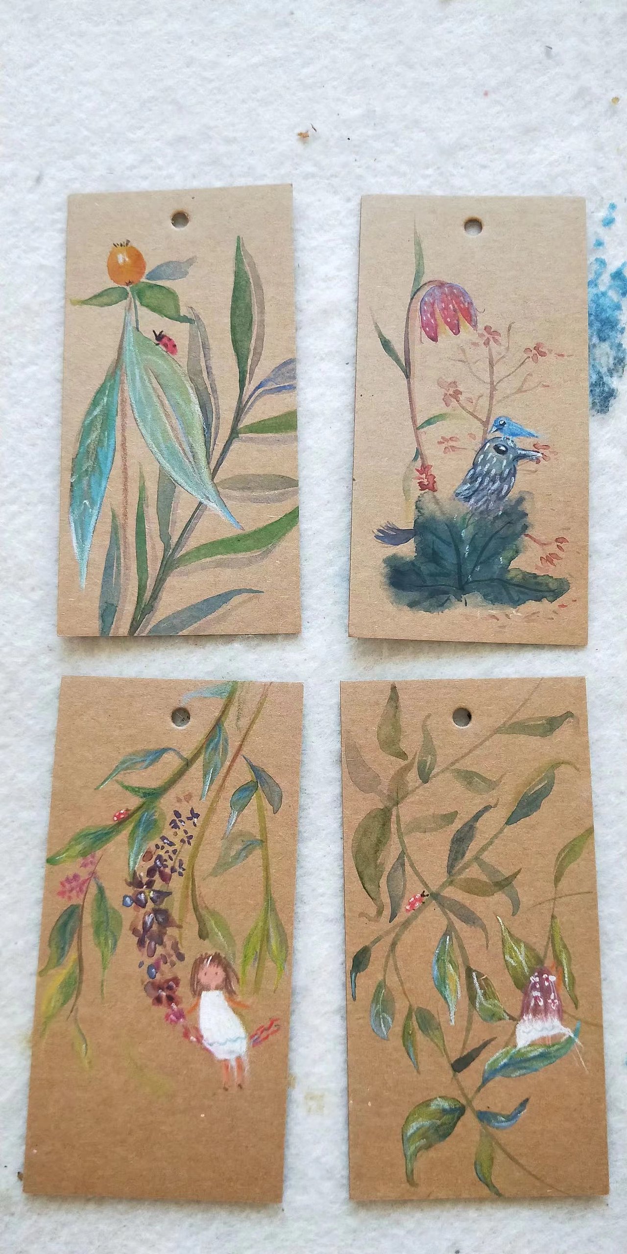 手绘原创复古书签（图ZMzEzNTkzNDE2） - 创作习作 - 站酷设计师闲居的六婳原创素材 - 站酷ZCOOL