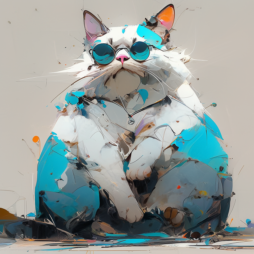 AIGC-Fat Cat（图ZMzUzODcyMDQ4） - AI作品 - 站酷设计师看情况8原创素材 - 站酷ZCOOL