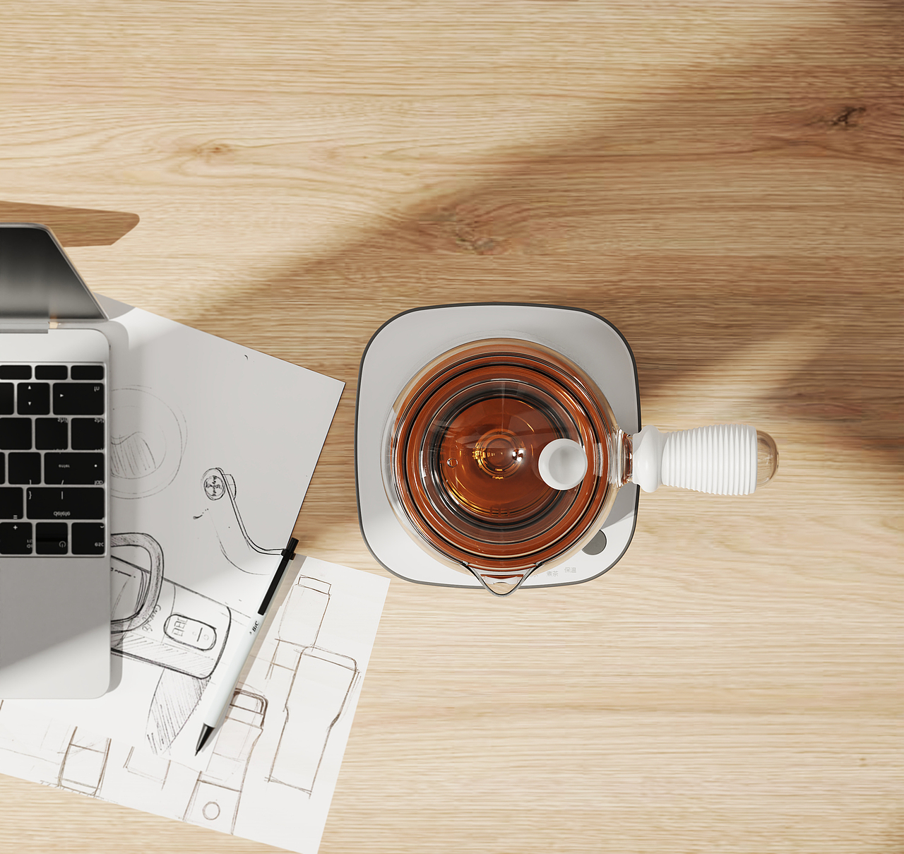 叠式收纳煮茶器，私人小茶室（图ZMzIwMjg1NDU2） - 生活用品 - 站酷设计师Mixman原创素材 - 站酷ZCOOL