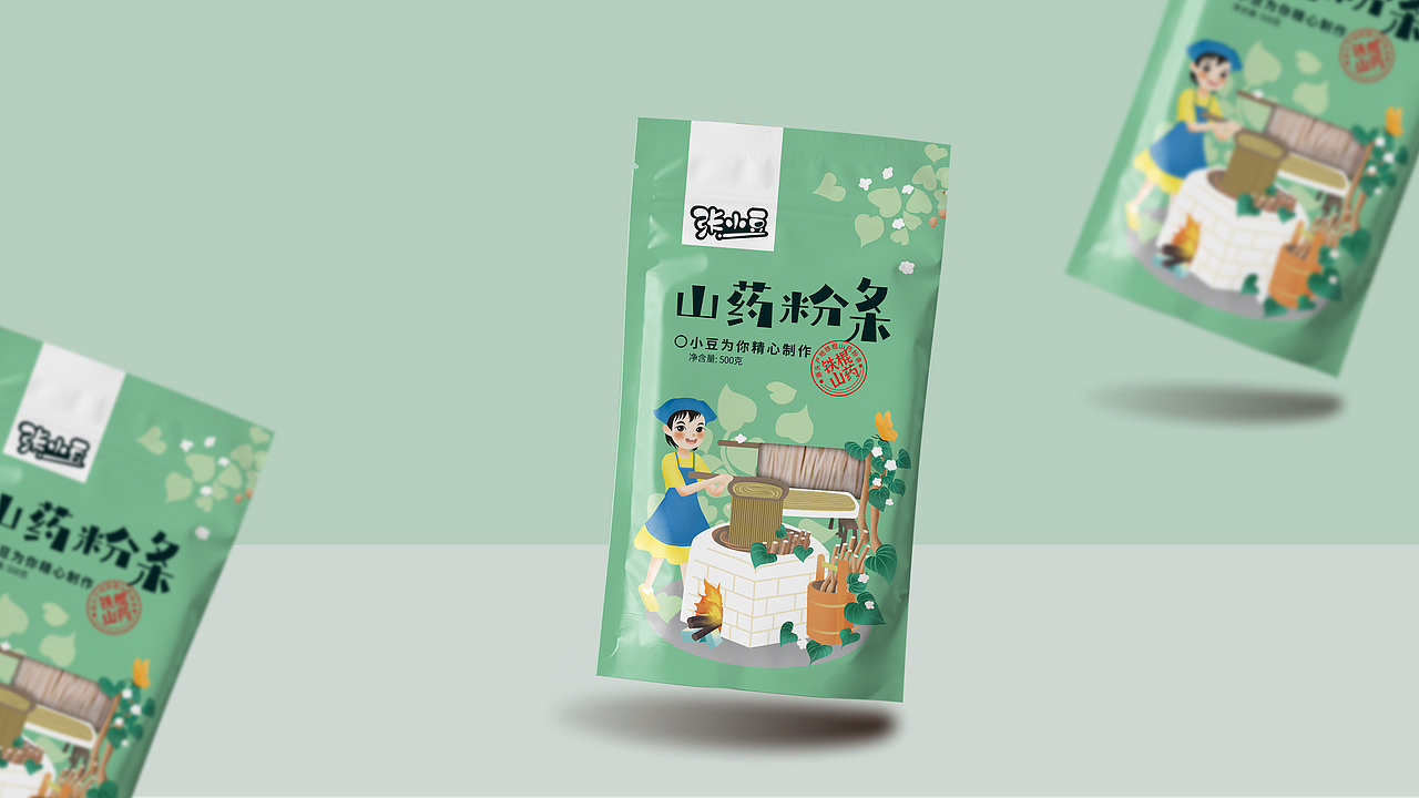 山药粉条包装设计（图ZMjk3ODY0NTIw） - 包装 - 站酷设计师郑州启点品牌设计原创素材 - 站酷ZCOOL