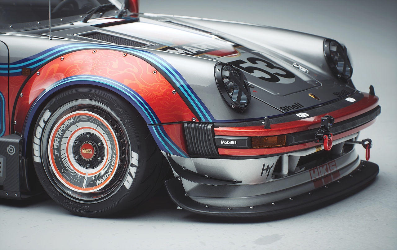 PORSCHE 930RWB MARTINI（图ZMzY0NTMwNjMy） - 机械/交通 - 站酷设计师James_Q原创素材 - 站酷ZCOOL