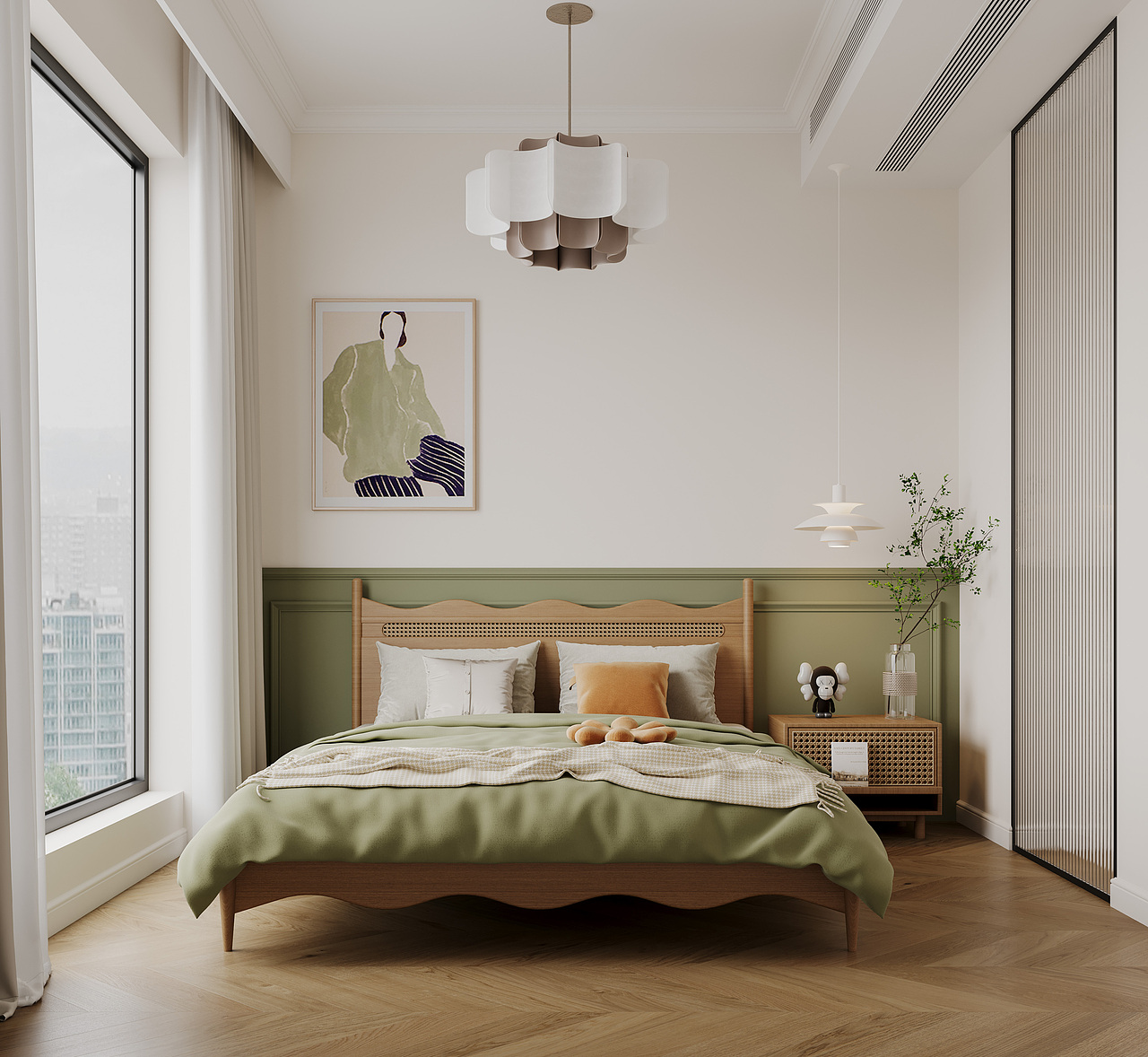 法式小户型风格案例（图ZMzY4NzQxMTcy） - 家装设计 - 站酷设计师白龙马效果图杨芸原创素材 - 站酷ZCOOL