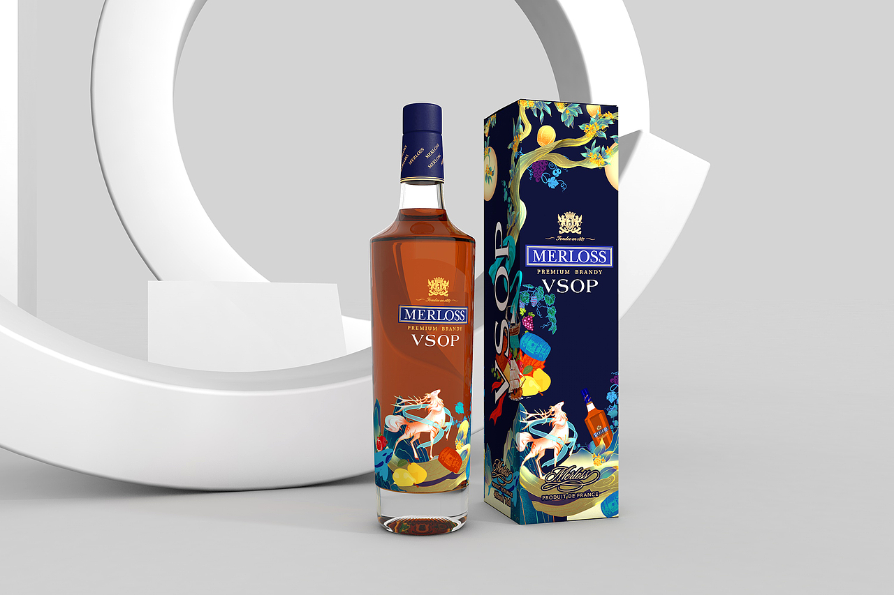 MERLOSS白兰地洋酒包装