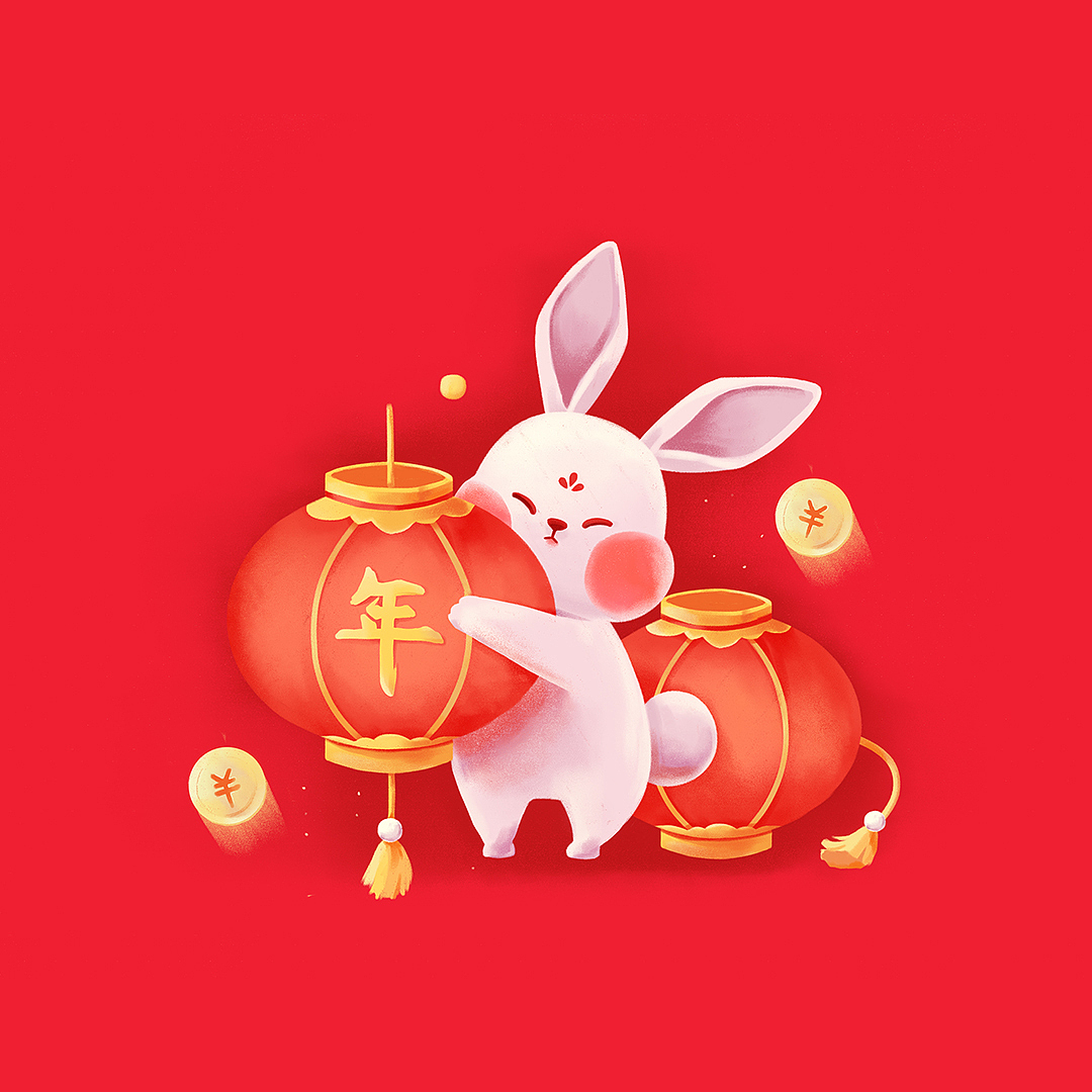 兔年小兔子系列插画