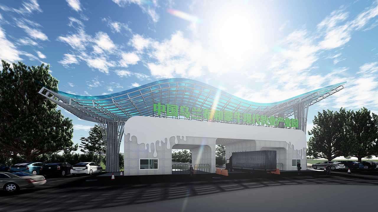 景观大门 门头设计（图ZMzI1ODUwNTI4） - 建筑/空间 - 站酷设计师Z04019141原创素材 - 站酷ZCOOL