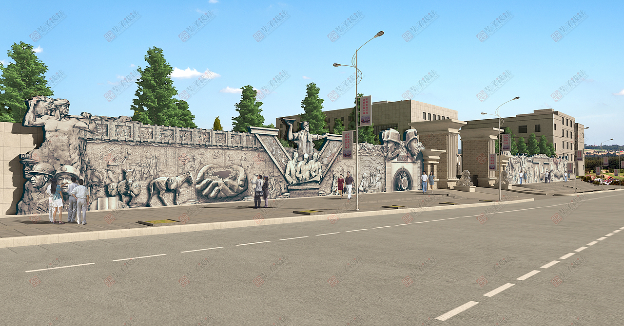 (景观)大型锡业主题文化浮雕群