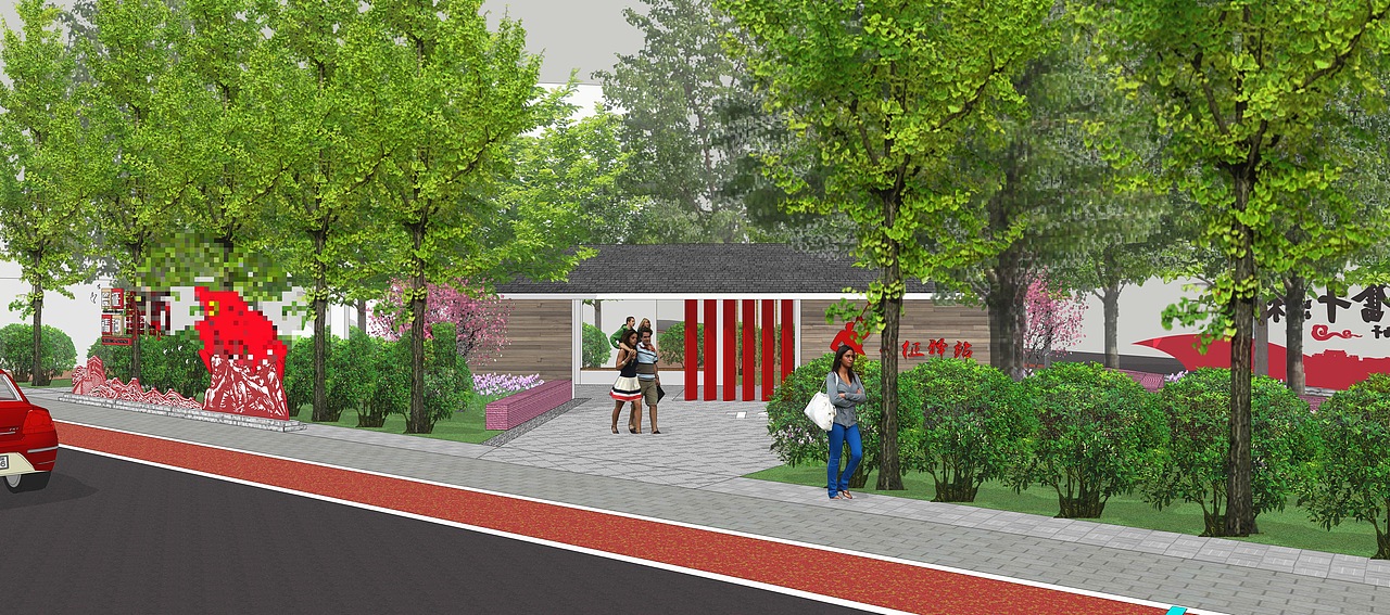 长征国家文化公园 长征历史步道 楠木村广场纪念性景观