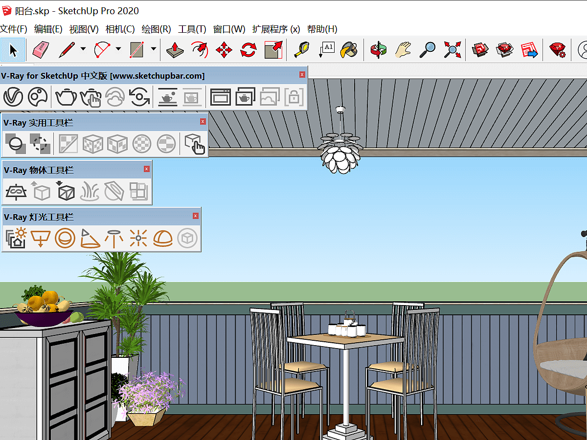Vray渲染器和SU建模-3D设计