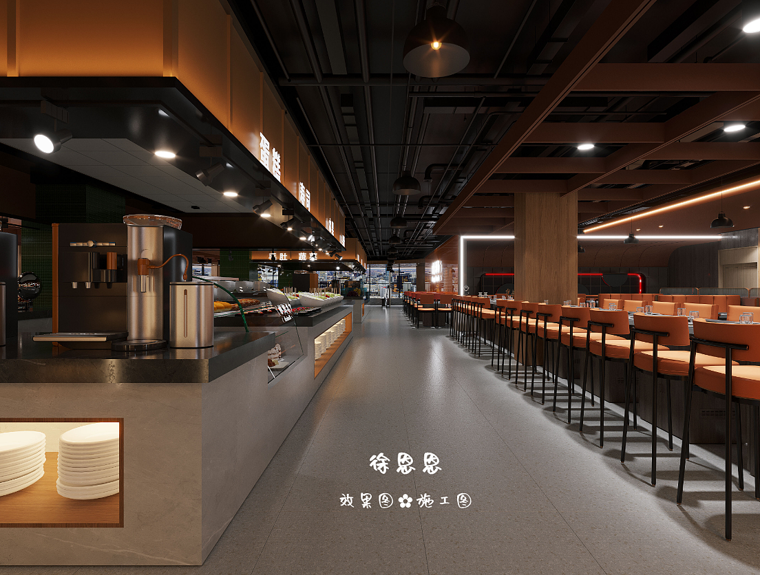 自助餐厅这样设计，独特又讨喜！ 