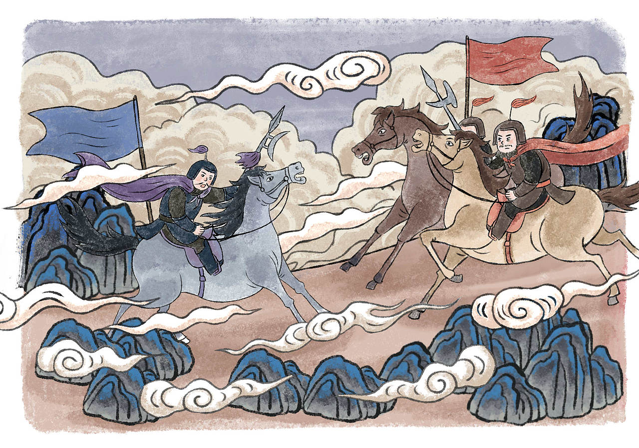 【古风插画】四川教育出版社-国学古诗词项目-合集2