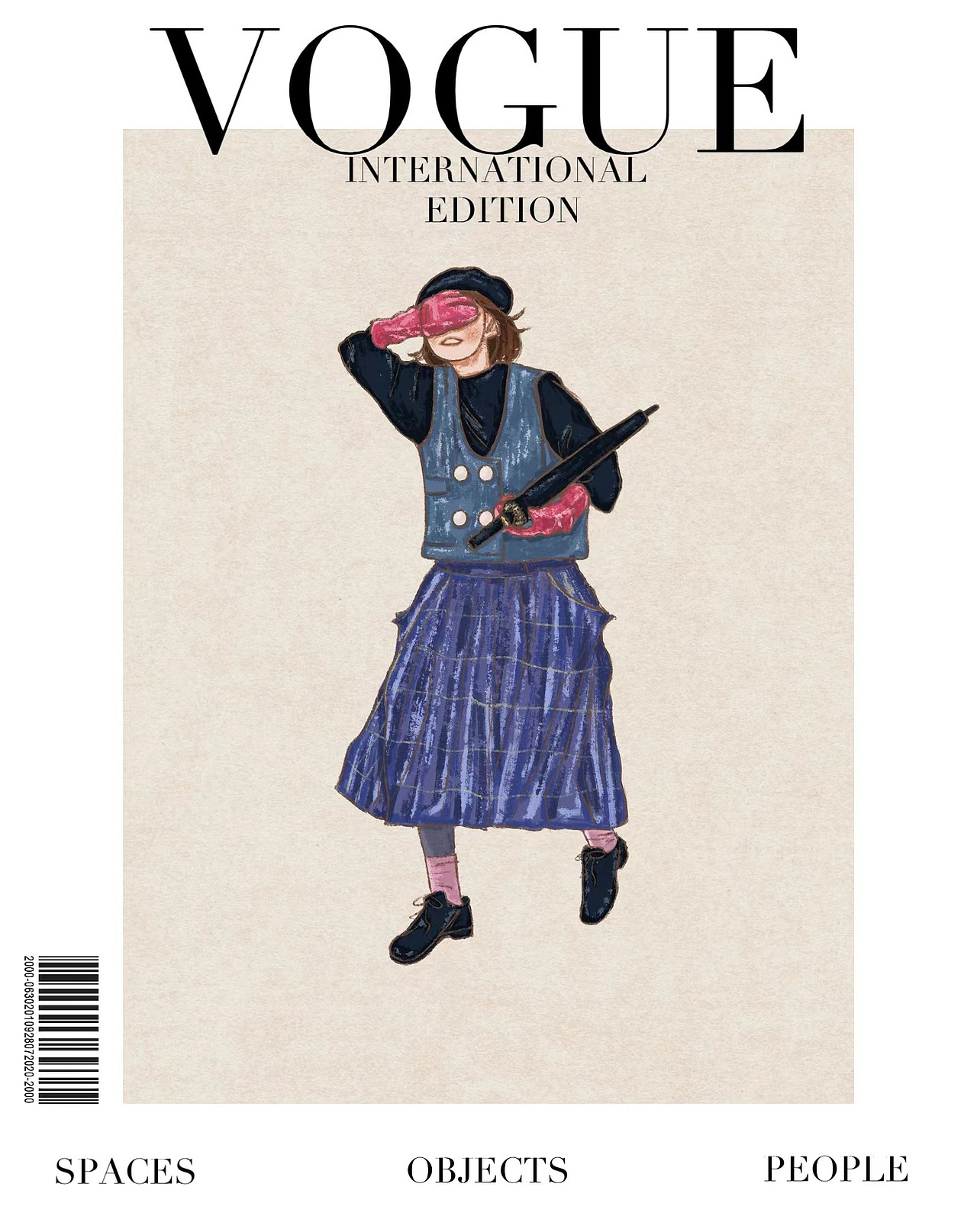 一组时装人物插画速写