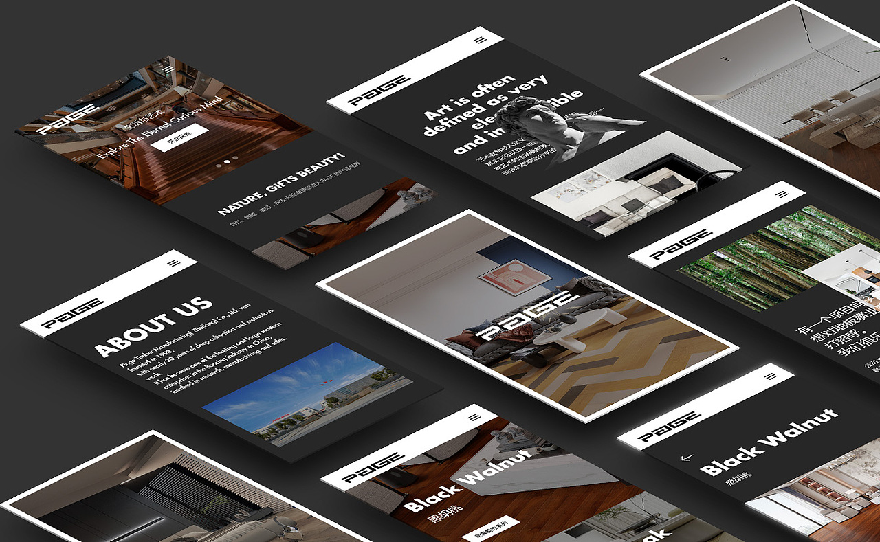 PAGE品阁木业互联网品牌形象设计