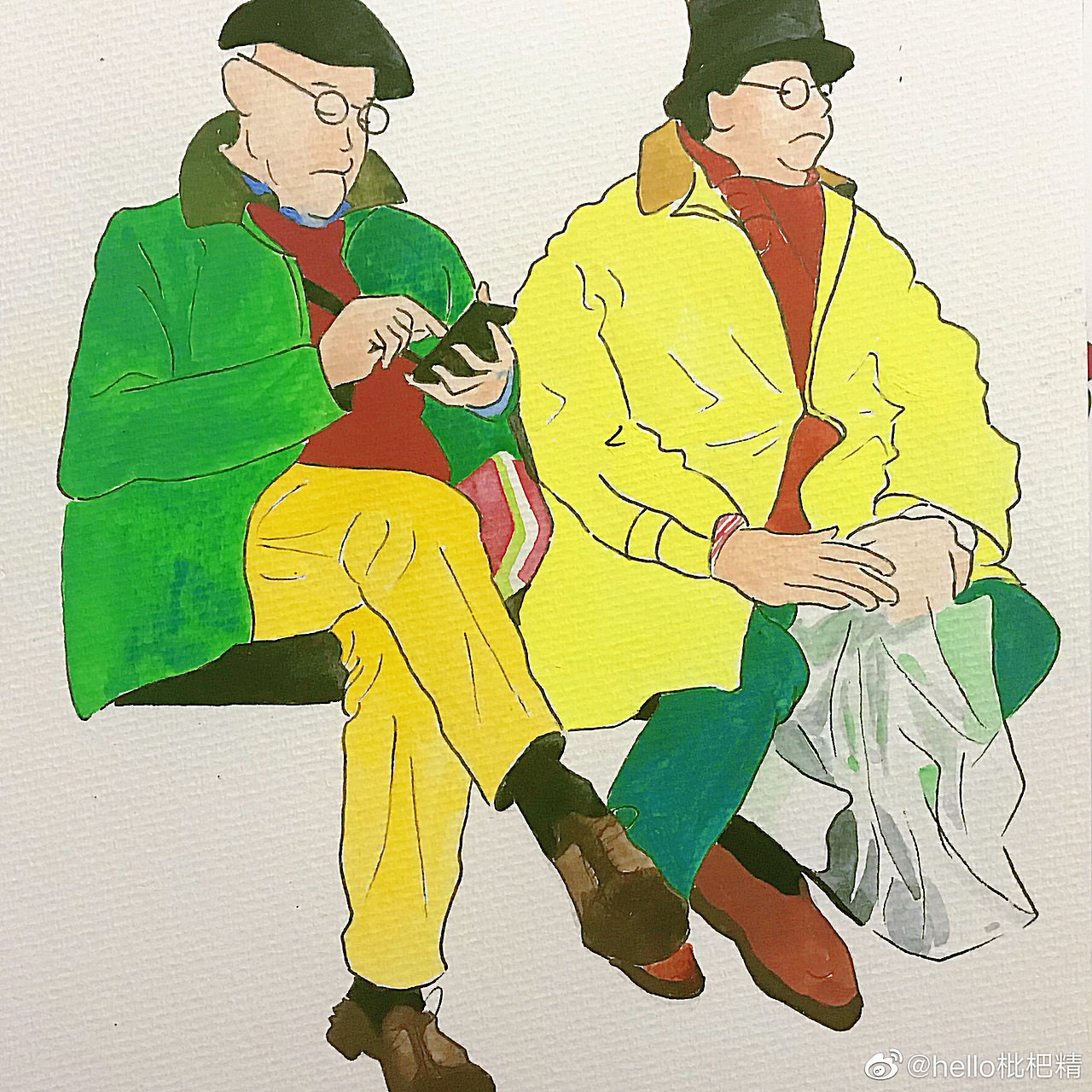 以后也要做可爱鲜艳的老太太（图ZMzAyMzg1OTA4） - 创作习作 - 站酷设计师枇杷精原创素材 - 站酷ZCOOL