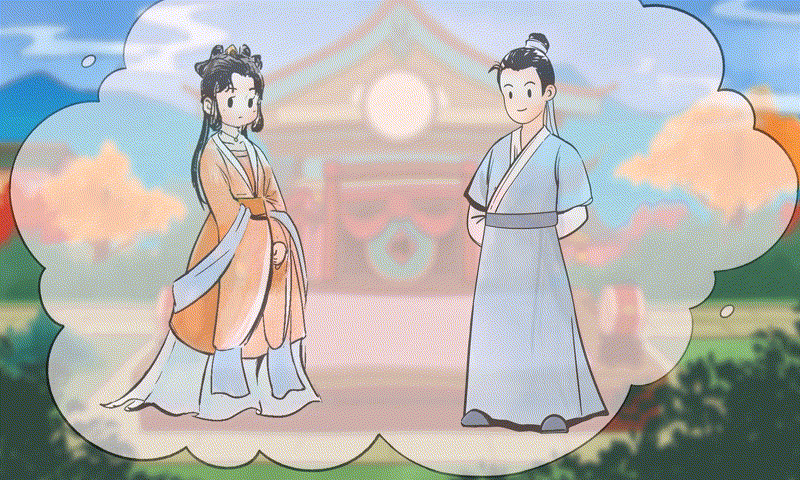 优趣二维手绘古风动画—广发基金：想见“郝姬”不容易（图ZMzQ4MDA0NTk2） - 动画片 - 站酷设计师北京优趣文化原创素材 - 站酷ZCOOL