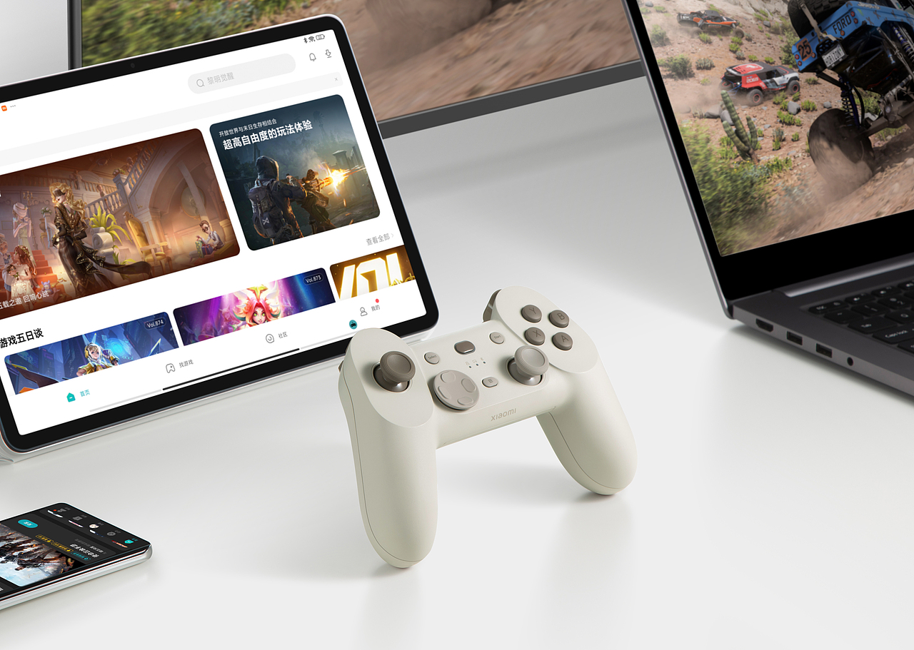 小米游戏手柄拍摄