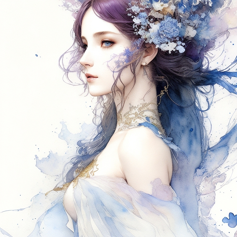 AI绘画-水彩人像（图ZMzQxMzE4MTE2） - AI作品 - 站酷设计师辣条泡方便面原创素材 - 站酷ZCOOL